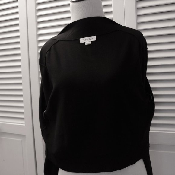 Calvin Klein Black Soft Sweater NWT Size Large - Picture 2 of 3